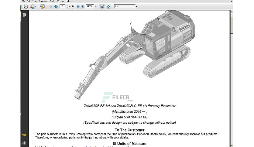 John Deere Hitachi Parts Advisor 2020.02