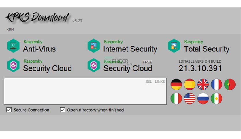 Kaspersky Download Files Editions (KPKS) 5.27