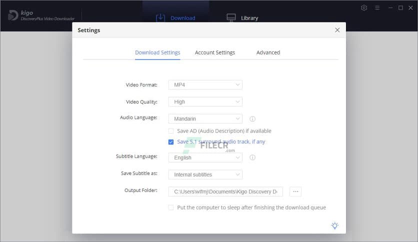 Kigo DiscoveryPlus Video Downloader 1.0.2