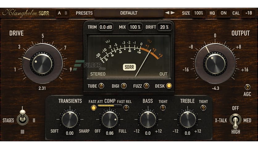 Klanghelm SDRR 2 saturation chameleon 2.3.3