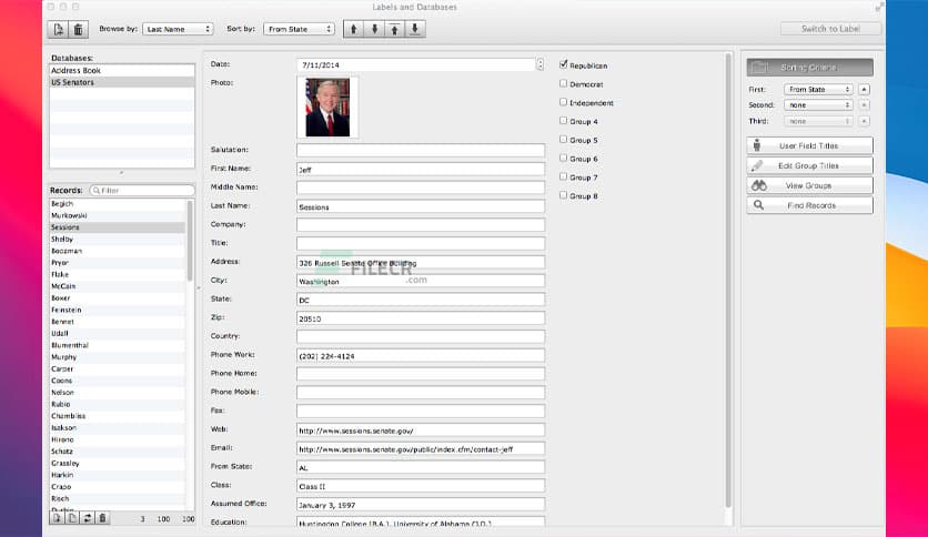 Labels and Databases 1.8.8