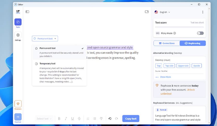 LanguageTool for Windows Desktop