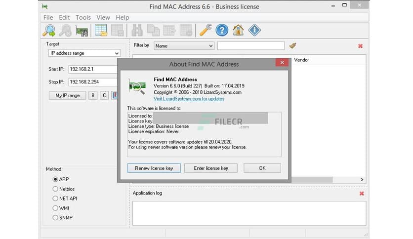 LizardSystems Find MAC Address 25.05