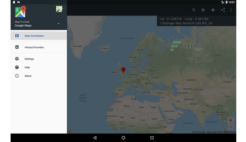 Map Coordinates 5.8.5