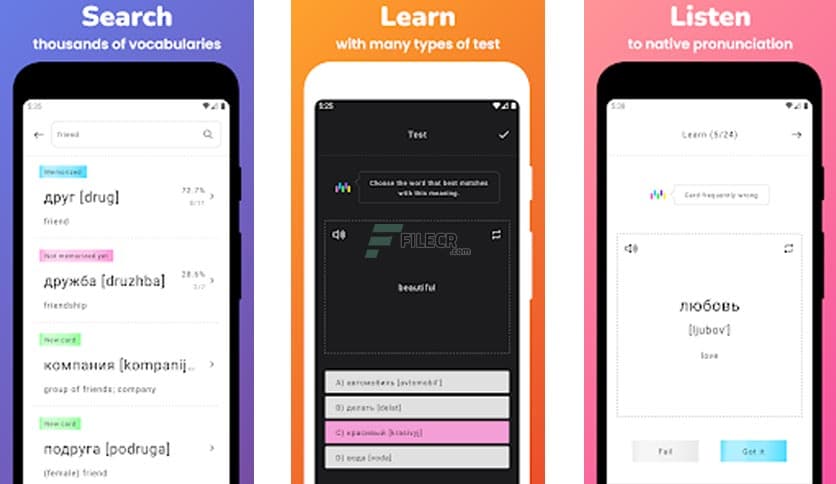 Memorize: Learn Russian Words with Flashcards 1.4.2