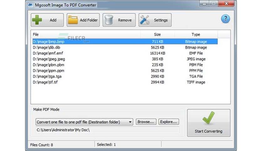 Mgosoft Image To PDF Converter 8.7.5