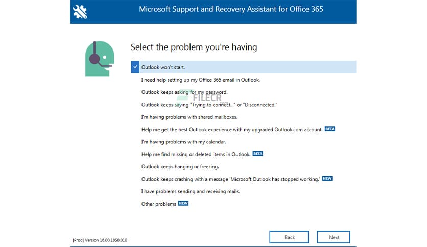 Microsoft Support and Recovery Assistant 17.01.3954.000