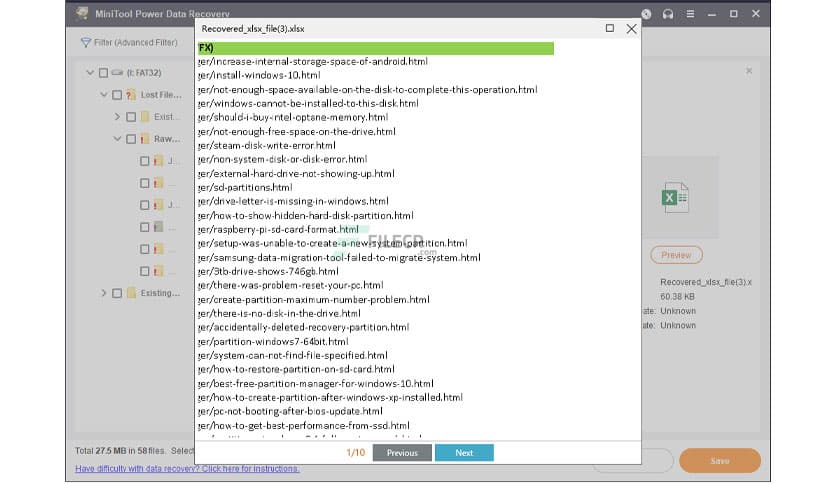 MiniTool Power Data Recovery Personal 12.8