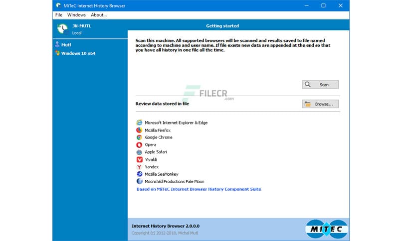 MiTeC Internet History Browser 2.5.0
