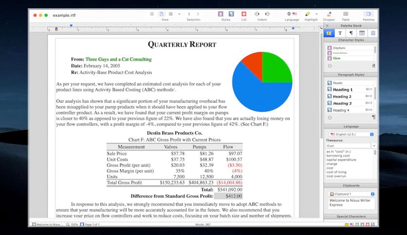 Nisus Writer Express 4.4