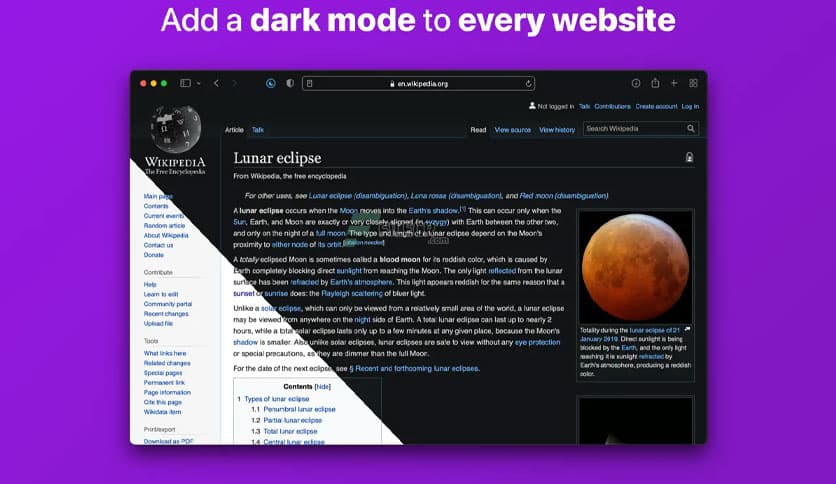 Noir – Dark Mode for Safari 2025.2.9