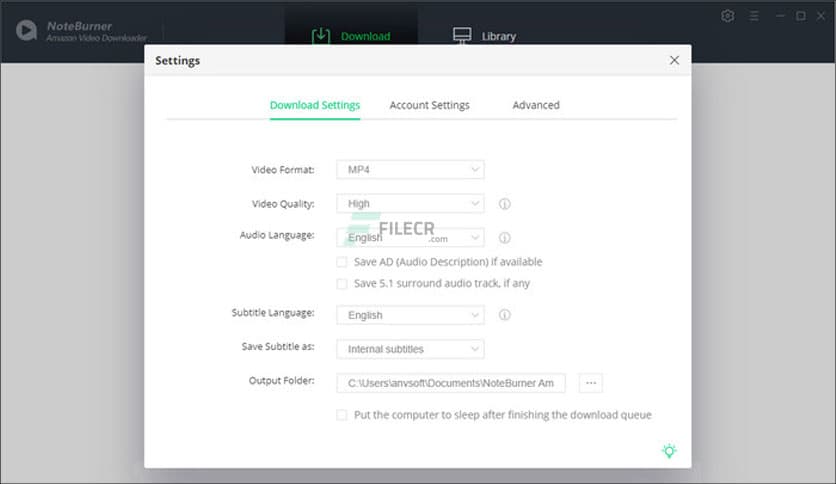 NoteBurner Amazon Video Downloader 1.0.0