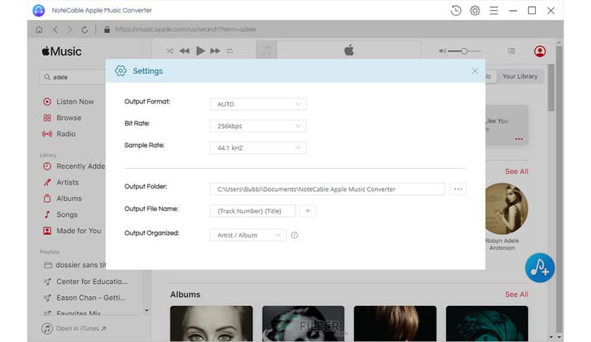 NoteCable Apple Music Converter 1.2.5