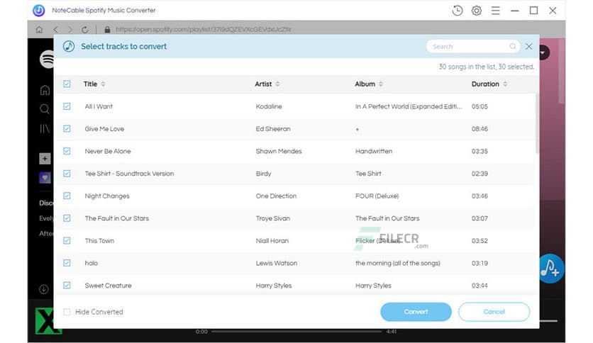 NoteCable Spotify Music Converter 1.3.5