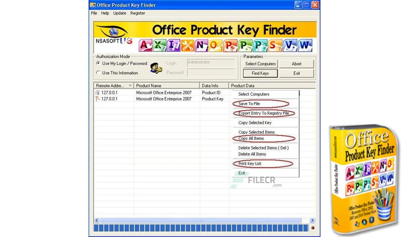 Nsasoft Office Product Key Finder 1.5.6.0