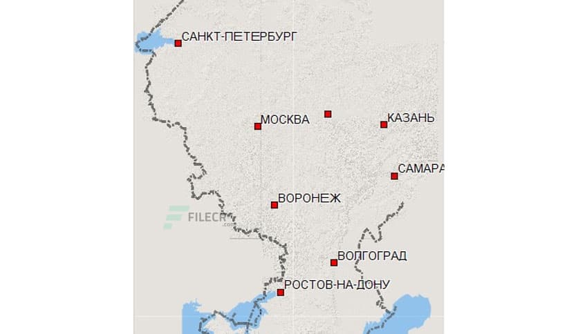 OSM Travel-Map West Russia for Garmin (22.05)