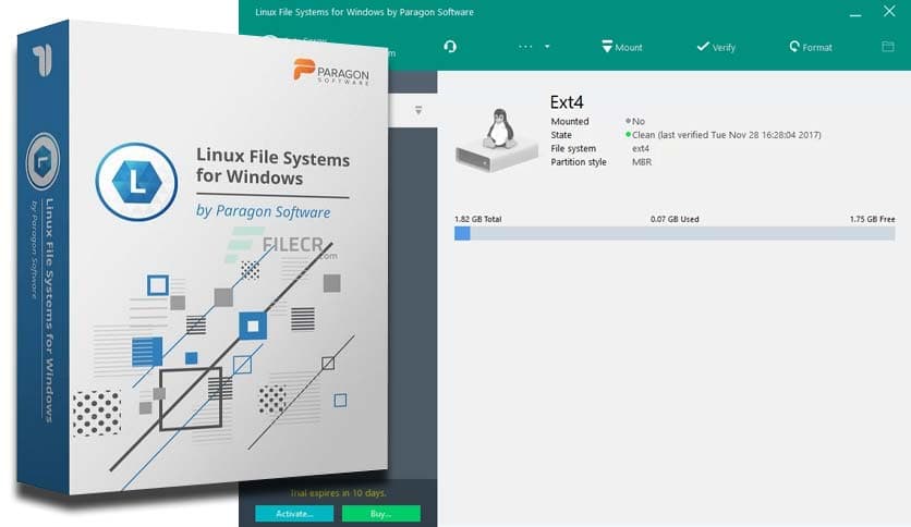 Paragon Linux File Systems for Windows 7.0.29