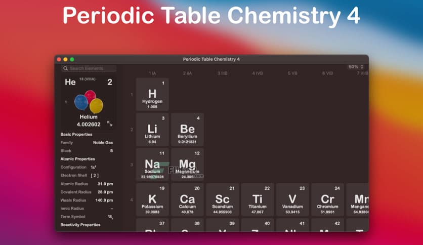 Periodic Table Chemistry 2023M 4.3.3