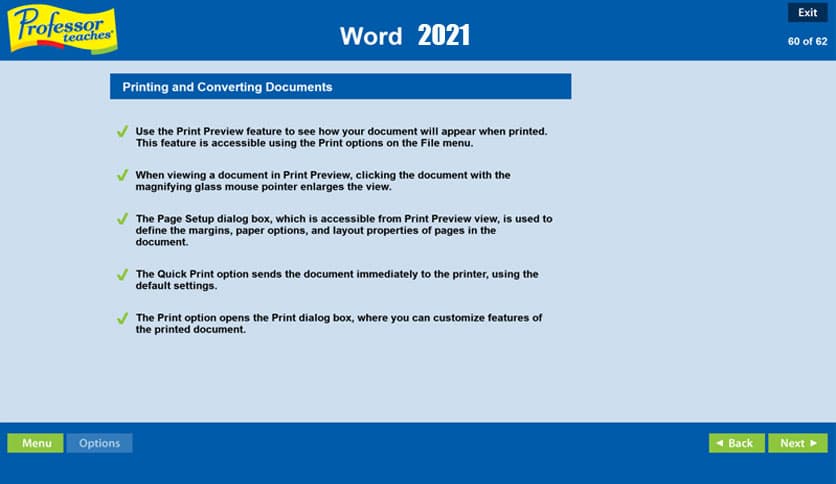 Professor Teaches Word 2021 v7.1