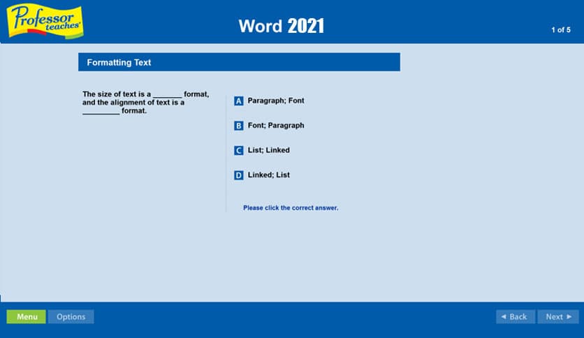 Professor Teaches Word 2021 v7.1
