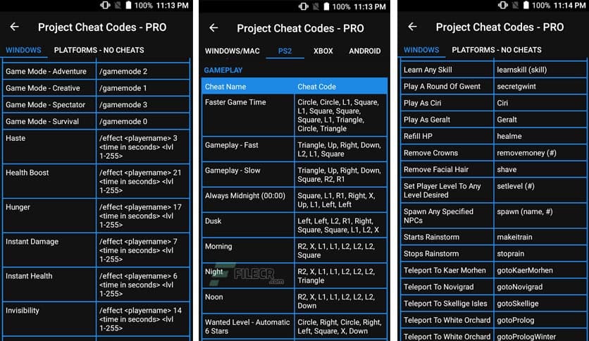 Project Cheat Codes PRO v1.4.8