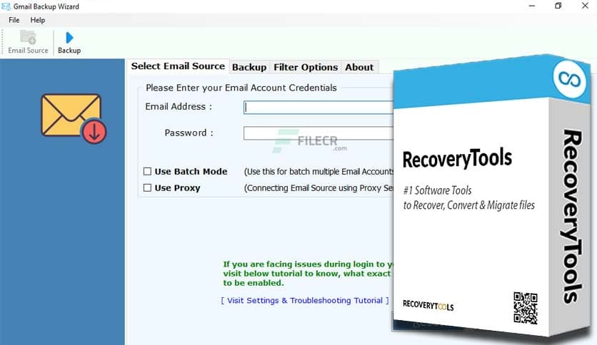 RecoveryTools Gmail Backup Wizard 7.0