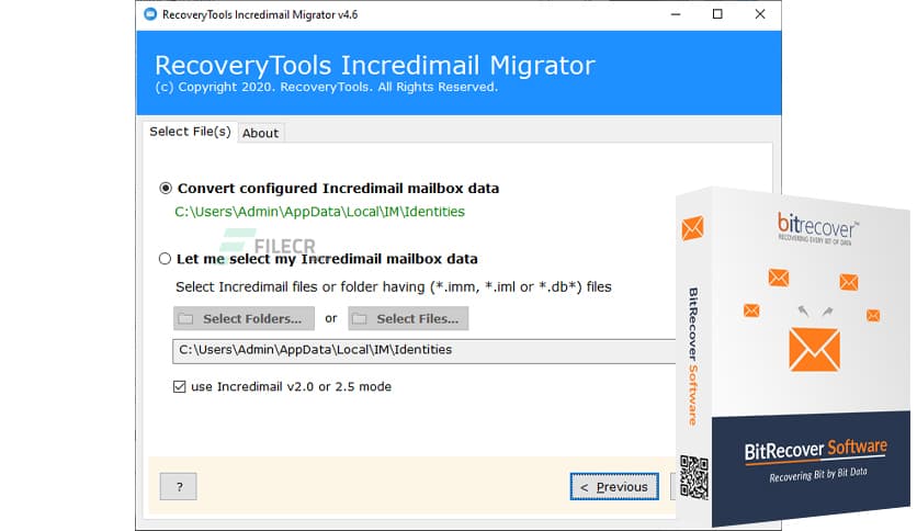 RecoveryTools Incredimail Migrator 4.8