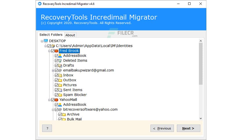 RecoveryTools Incredimail Migrator 4.8