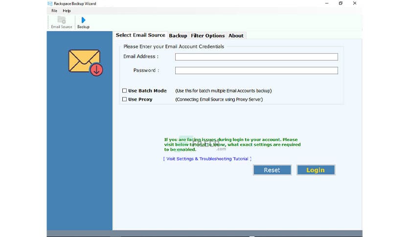 RecoveryTools Rackspace Email Backup Wizard 6.3