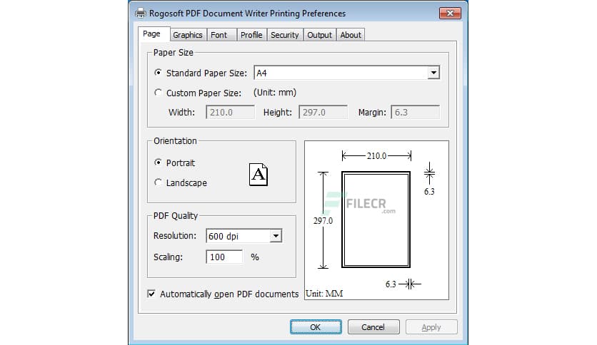 RogoSoft Tweak Microsoft Print to PDF 5.0.0.1696