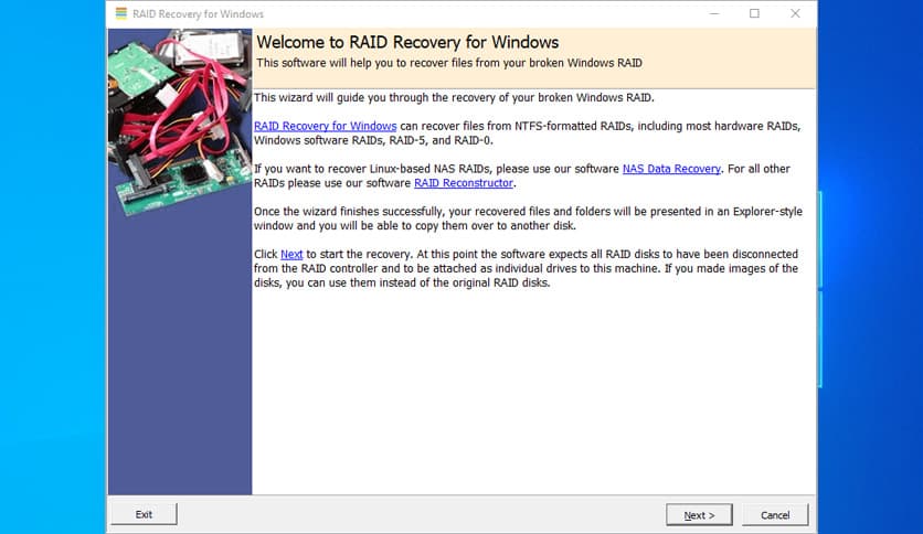Runtime RAID Recovery for Windows 4.04