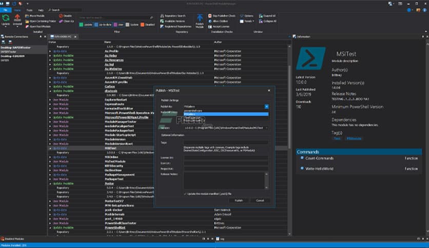 SAPIEN PowerShell ModuleManager 2026 v2.0.33