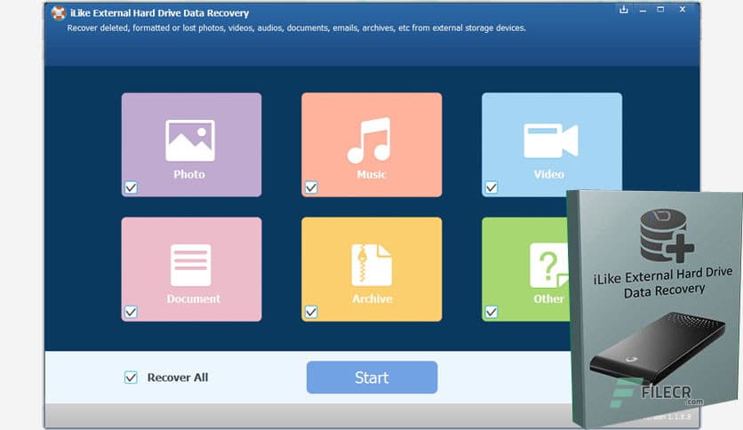 iLike External Hard Drive Data Recovery 9.1.0