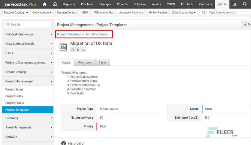 ManageEngine ServiceDesk Plus 10.5 Build 10509 Enterprise