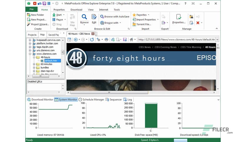 MetaProducts Offline Explorer Enterprise 8.8.0.5004