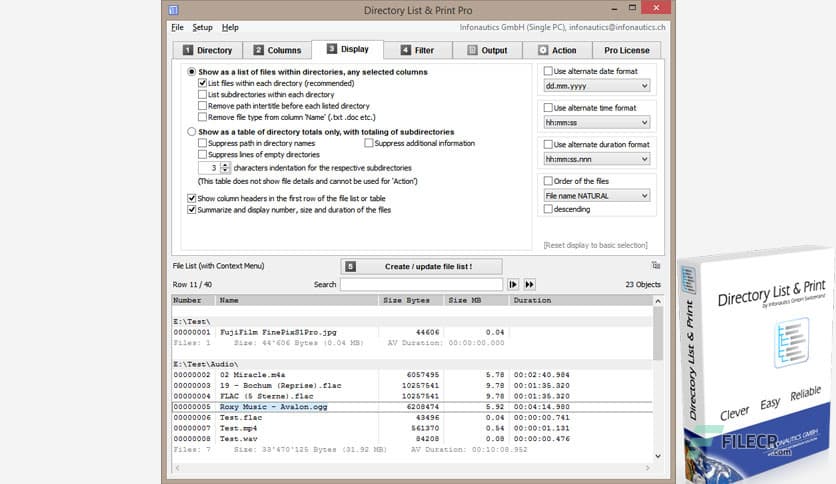 Directory List and Print Pro 4.40