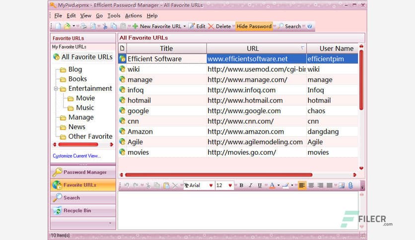 Efficient Password Manager Pro 5.60 Build 559