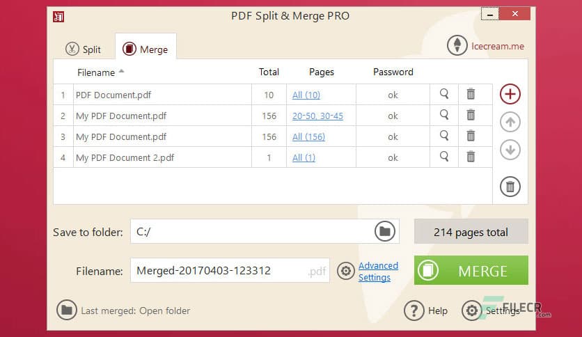 Icecream PDF Split and Merge Pro 3.47