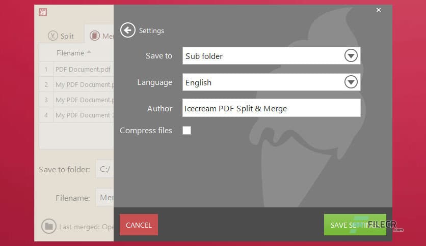 Icecream PDF Split and Merge Pro 3.47