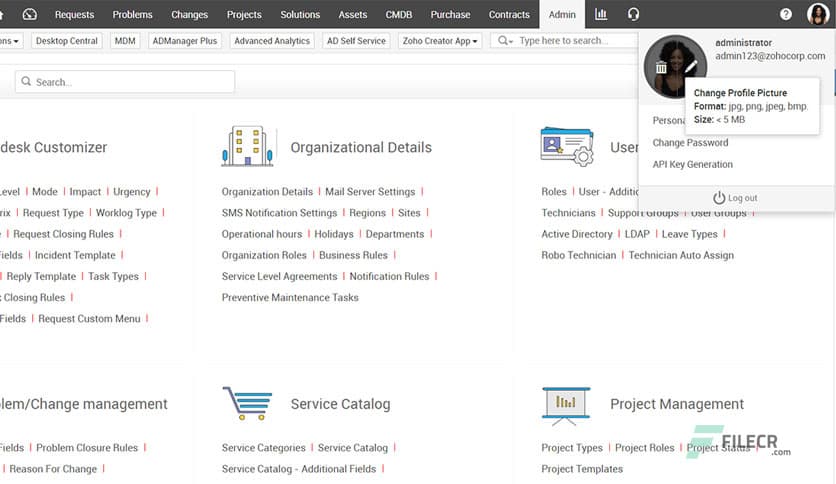 ManageEngine ServiceDesk Plus 10.5 Build 10509 Enterprise