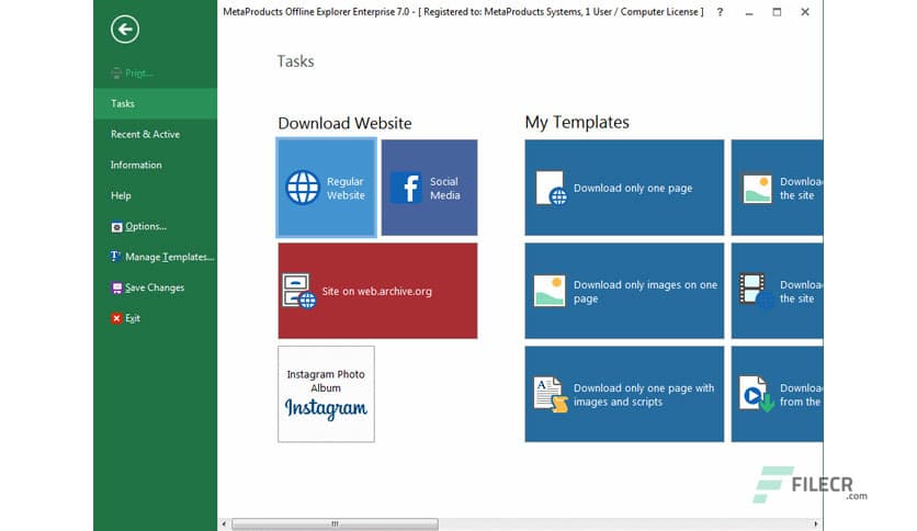 MetaProducts Offline Explorer Enterprise 8.8.0.5004