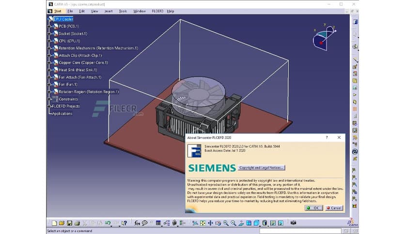 Siemens Simcenter FloEFD 2512.0.0 v6992 for CATIA V5