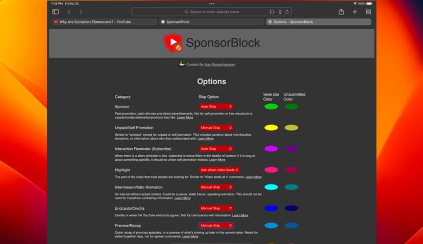 SponsorBlock for YouTube 6.1.2