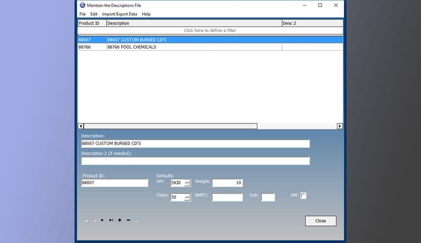 Starre Enterprises Star Bill Of Lading 12.50