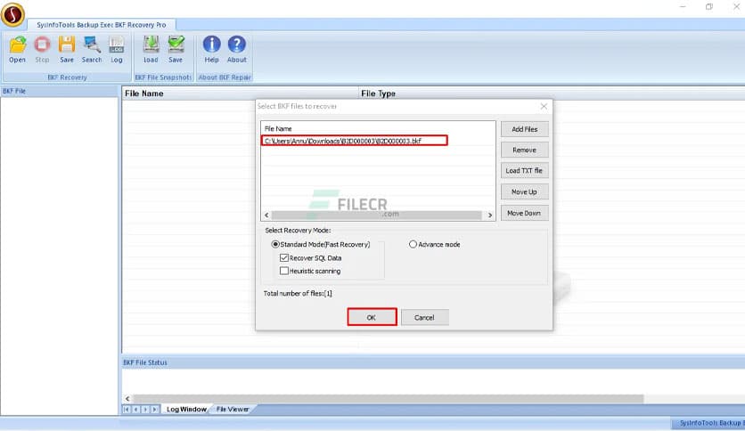 SysInfoTools Backup Exec BKF Recovery 22.0