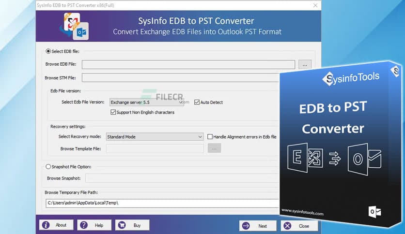 SysInfoTools EDB to PST Converter 22.0