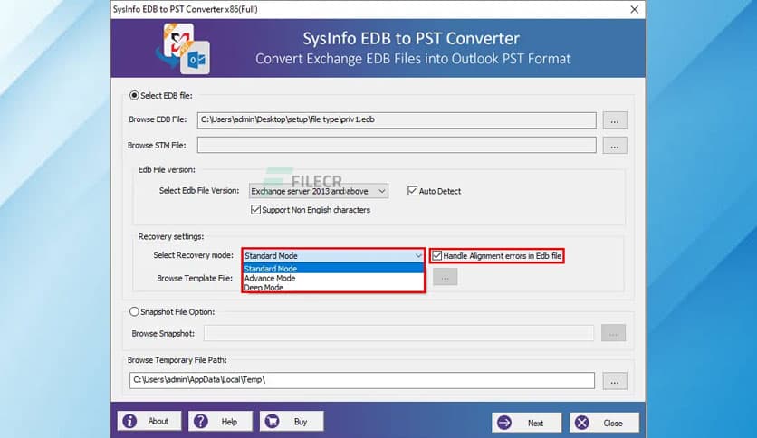 SysInfoTools EDB to PST Converter 22.0