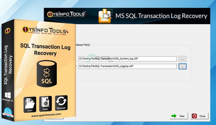SysInfoTools MS SQL Transaction Log Recovery 22.0