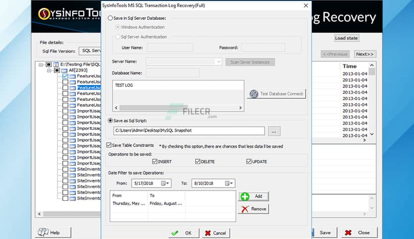 SysInfoTools MS SQL Transaction Log Recovery 22.0