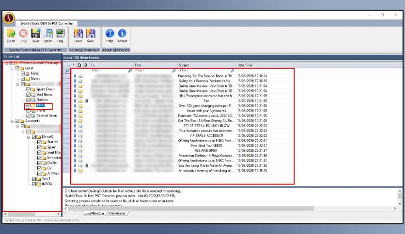 SysInfoTools OLM to PST Converter 22.0